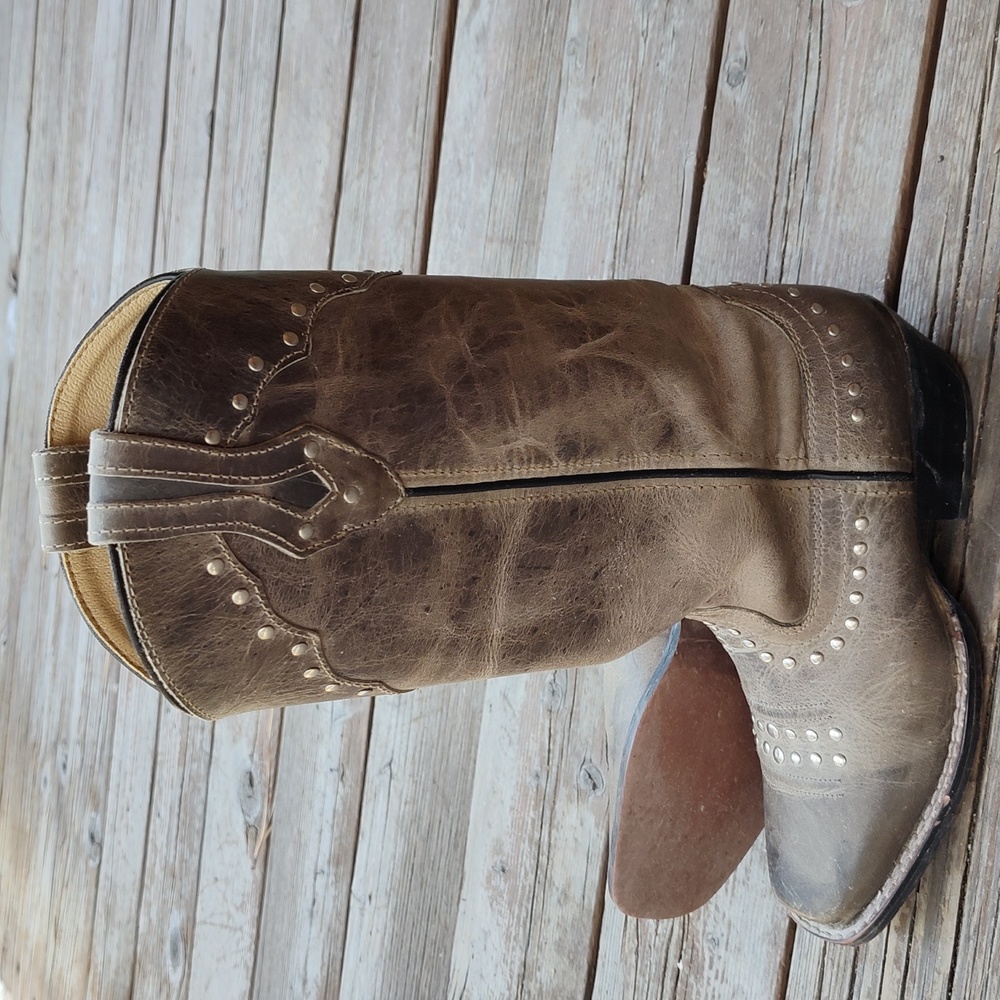 Grey Narrow Square Toe Smoky Mountain Western Boots